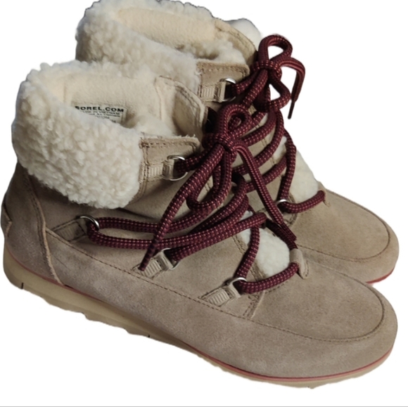 SOREL Harlow Lace-Up Snow Boot Size 8.5 - Picture 7 of 14